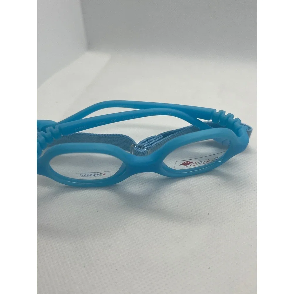 Dilli Dalli IntelliFlex Itty Bitty Kids Eyeglasses Flexible Blue Frames Eyewear